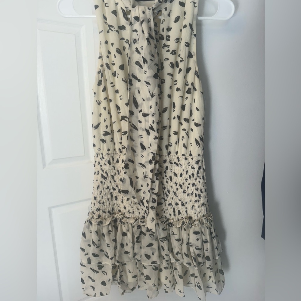 Fabrik cream and black dress size small.